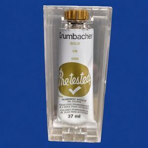 Gold P079 Vintage Grumbacher Pre-Tested Unused Permanent Artist Oil Color Paint
